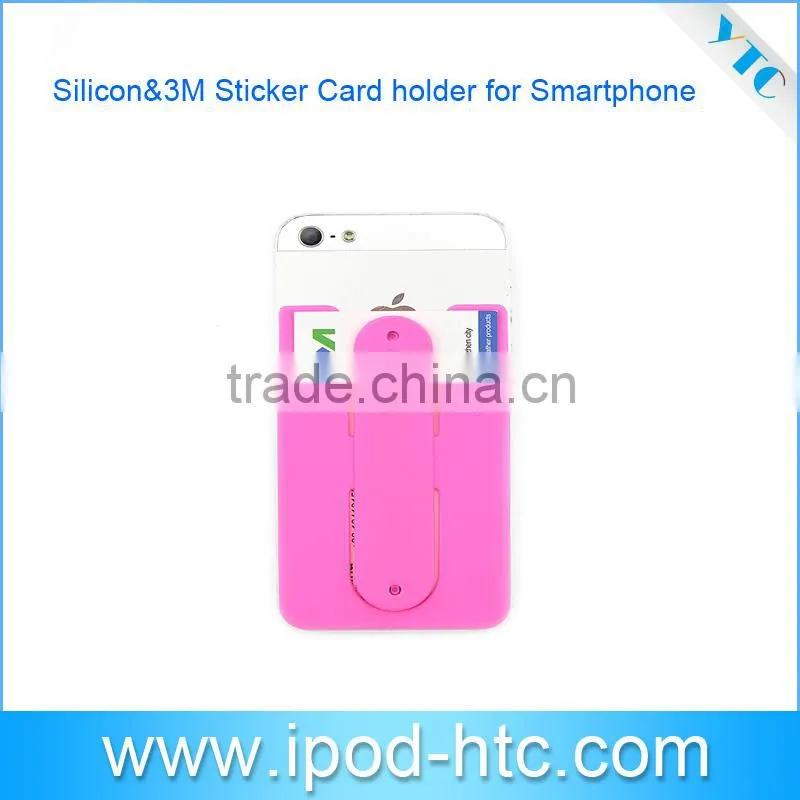 Silicone card holder, mobile phone case card holder wallet, Silicone Card Holder