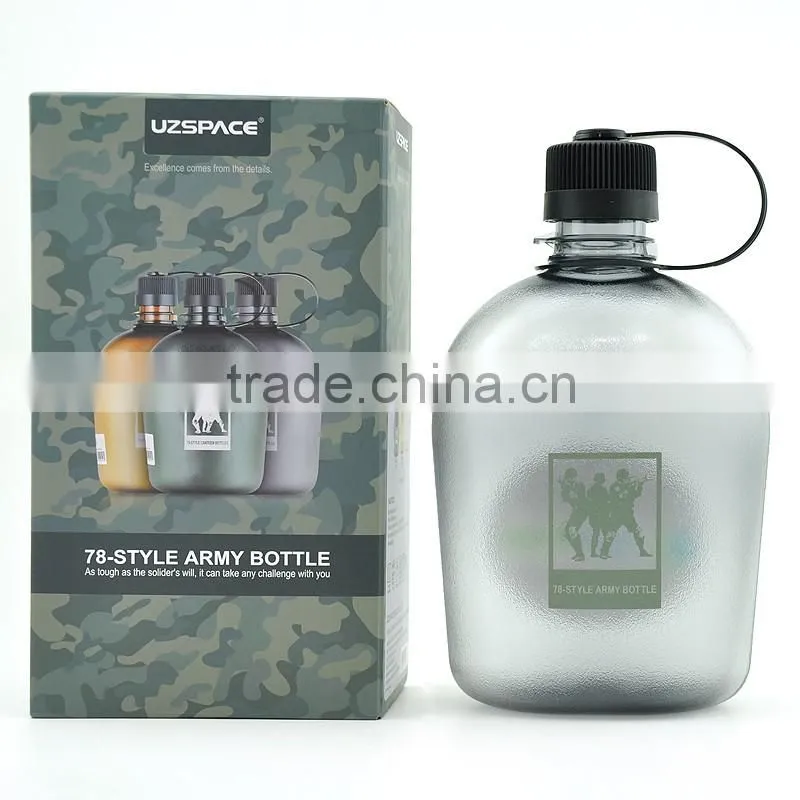 2016 newly large capacity outdoor drinking army bottle