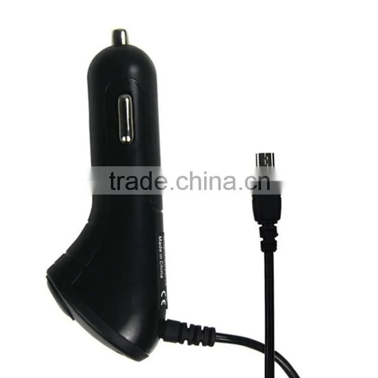 REYON Dual Rapid USB corded Car Charger Cigarette Charger for Dual Car Charger with Micro USB - for Motorola Droid Razr Maxx,
