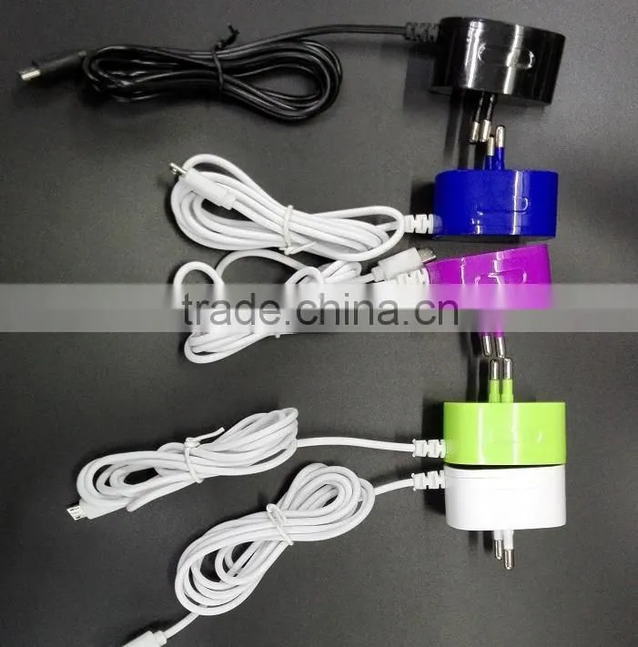 original multi 2 in 1 mobile charger travel charger with usb for wholesale