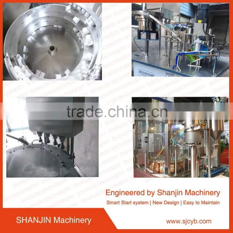 small juice production machine / spout pouch filling capping machine
