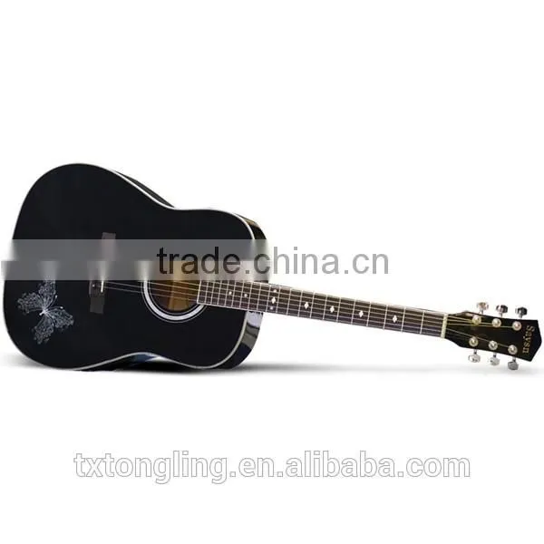 Handmade Solid Wood Cheap Price Guitar For Sale (TL-0046)