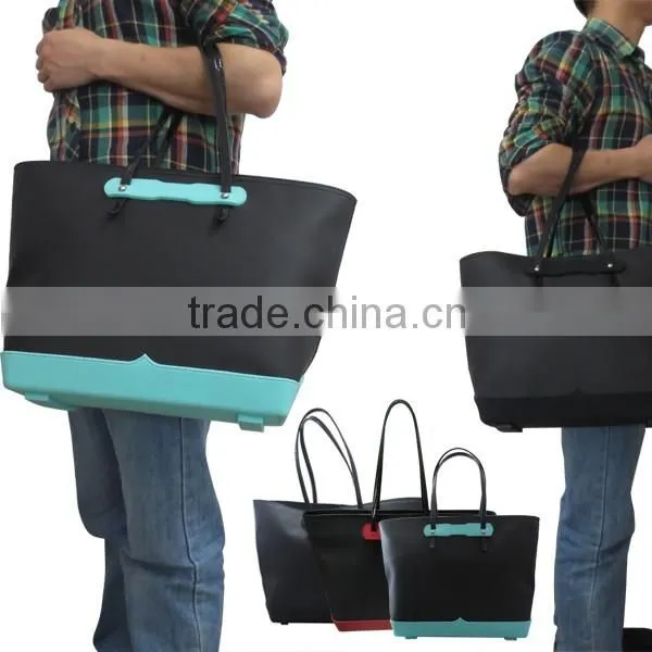Wholesale Fashion Silicone Shoulder bag,Lady's Silicone Leather Handbag
