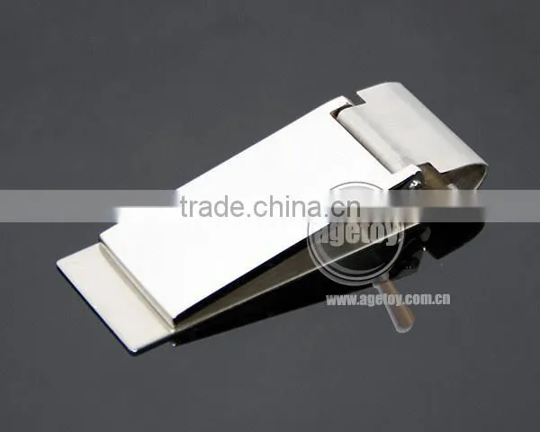 Rectangle Zinc Alloy Cash Clip Slim Pocket Purse Cash Holder Organizer Promotional Blank Stainless Steel Metal Craft Money Clip