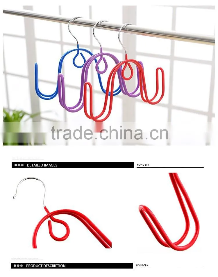3.5mm steelrod pvc powder coating multi shoe hanging hook