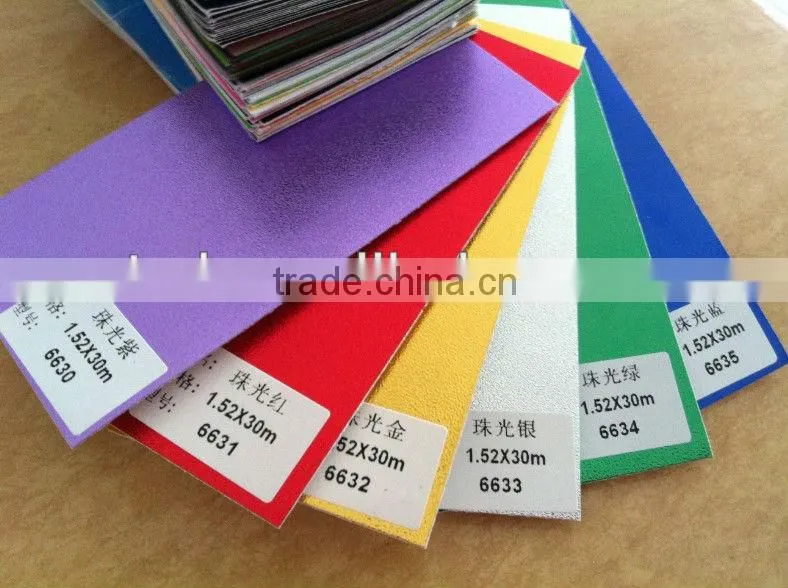 Chrome pearl glitter wrapping film 1.52*30m 6 color for choice