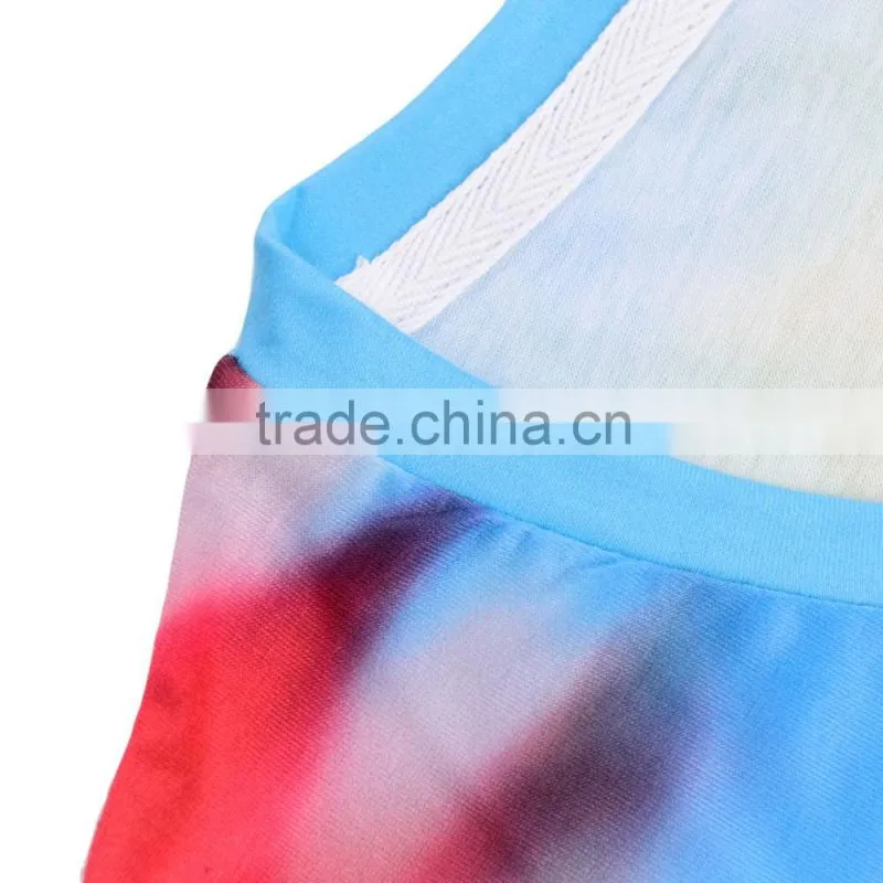 High Quality Custom 3D Printing Flower Power Softextile Tshirt Wholesale