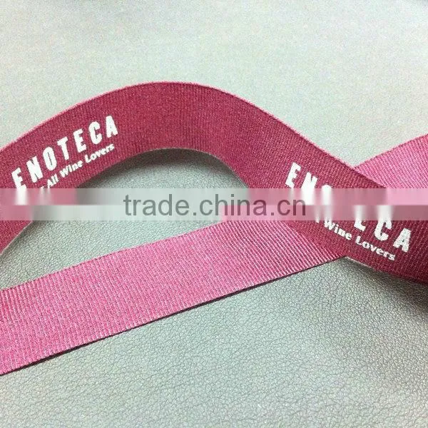 Fashion custom printing polyester flat woven webbing