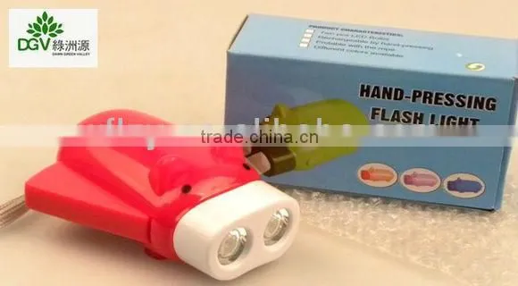 cheape LED torch/Hand Pressing FlashLight