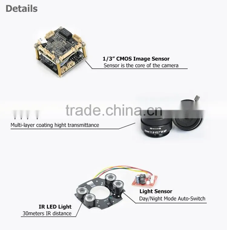 Well selling PLV-NC411cctv secure eye IR Waterproof Bullet HD 3MP IP Camera