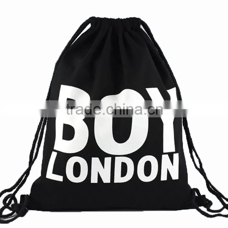 Eco-friendly top quality drawstring backpack bag travel bag
