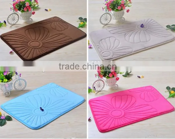 home designs flannel yarn polyester embossed photo mats