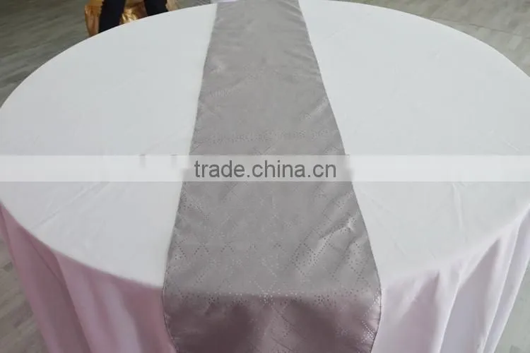 Hot sale wedding laser cut felt table runner for round tables