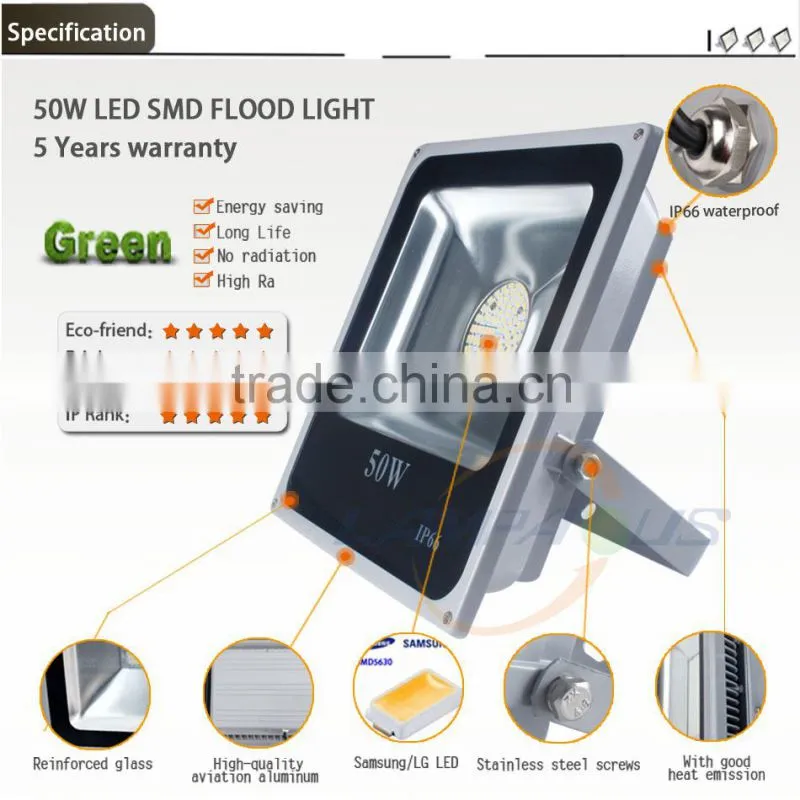 cheap price epistar chip 5 years warranty ip66 waterproof 50w high power outdoor led flood light
