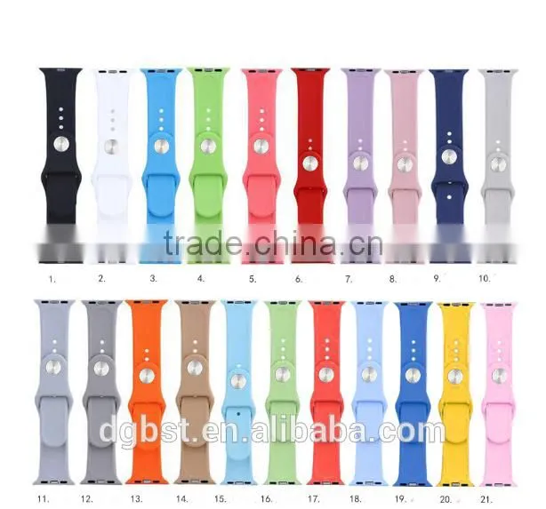 Fashion silicone watch bands watch straps for apple watch band