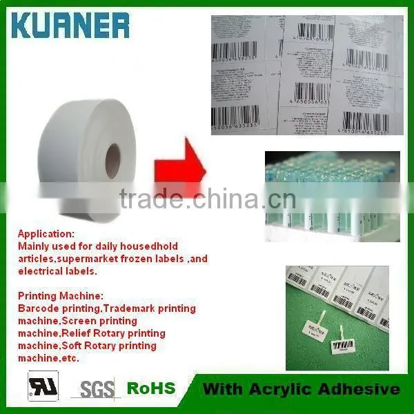 200um Self Adhesive Matte White Synthetic PP Label P200WMPY