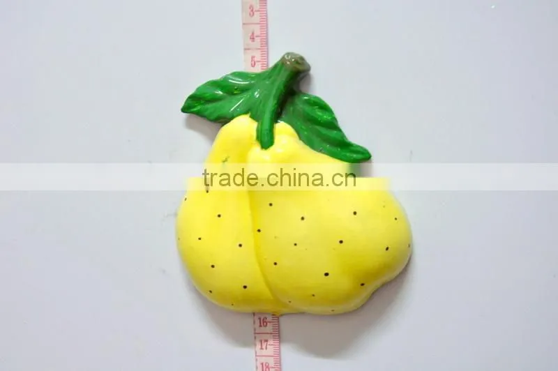 Apples Pears Orange Strawberrys Cute Shape Fruits and Vegetables and Colorful Promotion Fridge Magnets, Magnetic