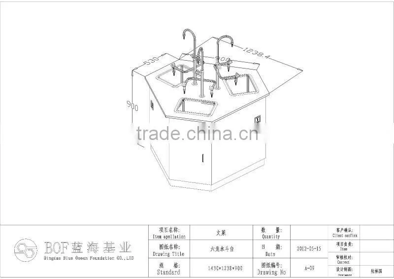 high quality and best service supplier lab hexagon bench hexagon table