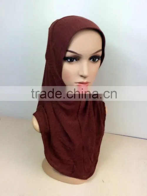 H255 plain one piece pashmina hijab