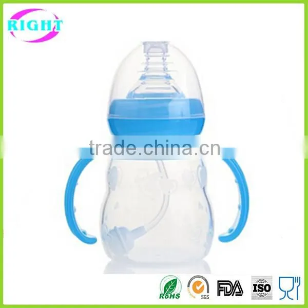 BPA free silicone baby feeding bottle