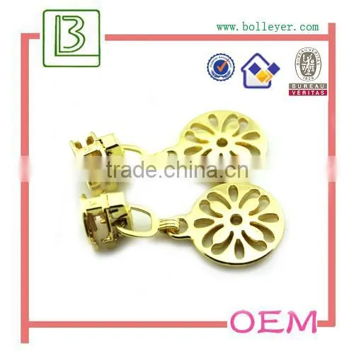 Custom Logo bag accessory metal zipper puller for handbag