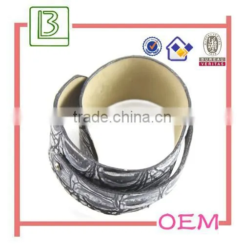 Deep Brown Real Leather Bracelet