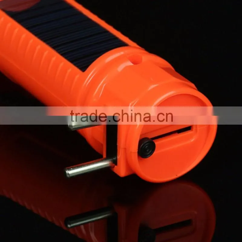 2016 Solar Led Torch Flashlight Electronic Plastic Powerful WIth inside Power