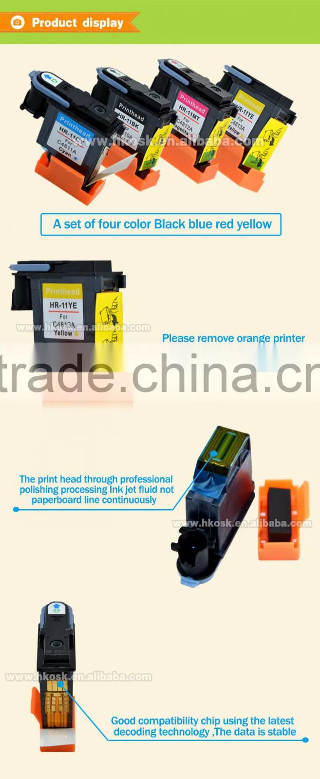 For HP Inkjet 1100dtn Cartridge Printhead