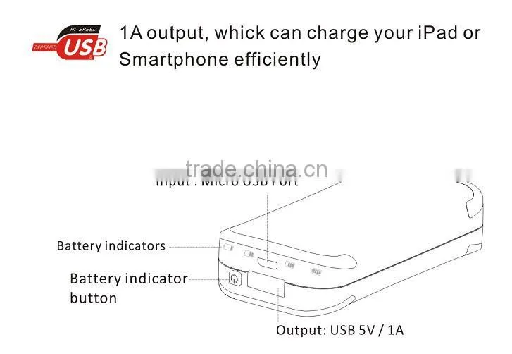 Universal portable mobile power bank charger 4400mAh