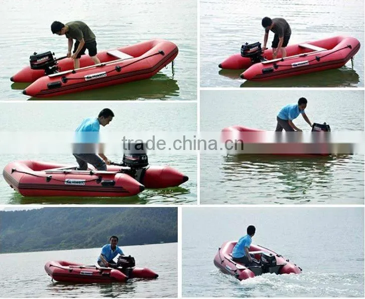 (CE) PVC material optioanl floor color fold inflatable boat
