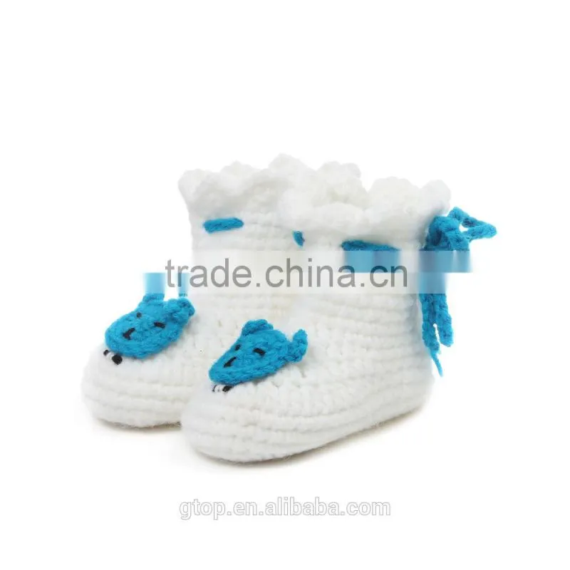 Fashion shoe China wholesale crochet knitting crochet baby shoes S-5