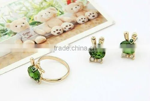 2012 fashion cute rabbit design ring