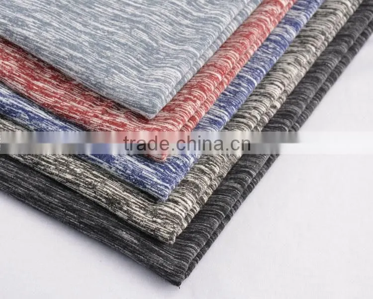 Jiufan two-sided jersey fabric of polyester cotton wholesale fabric for sport jersey