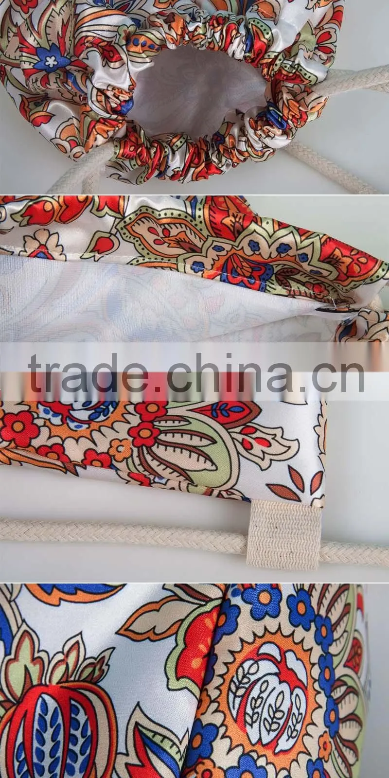 large fashionable digital printing customize drawstring bag