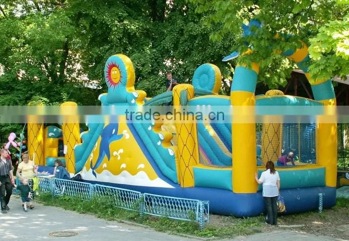 2014 hot sale Inflatable fun city park game ,amusement park for kids