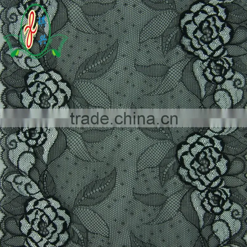2016 New arrival floral print lace jacquard lace fabric for underwear