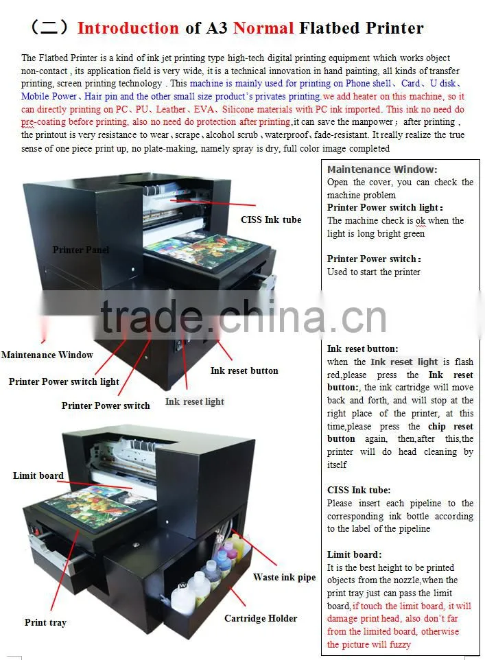 MDK A2 black t-shirt printer,can print any material