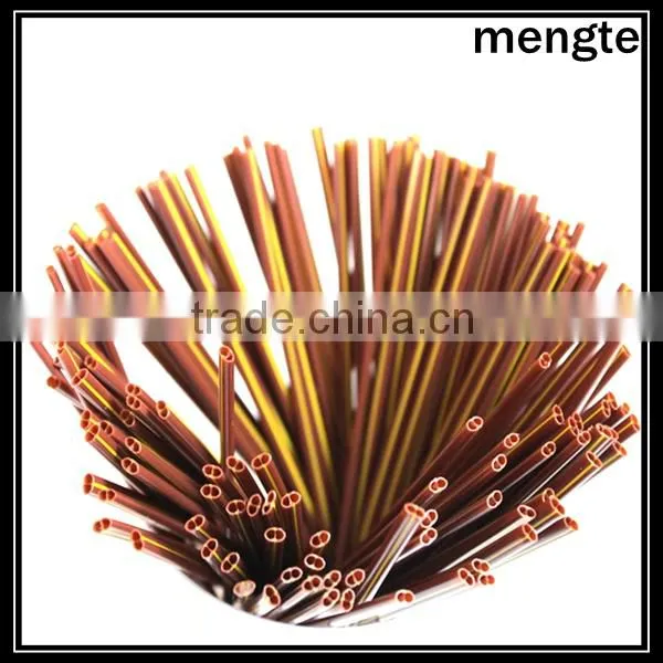 Hot selling china yiwu plastic coffee stick with yellow stripe