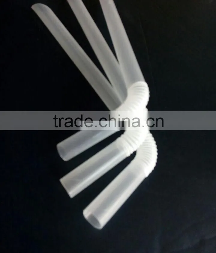 12mm plastic transporant flexible straws