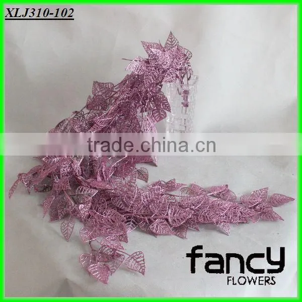 christmas decorative 2013, glitter pink vine hanging decorations
