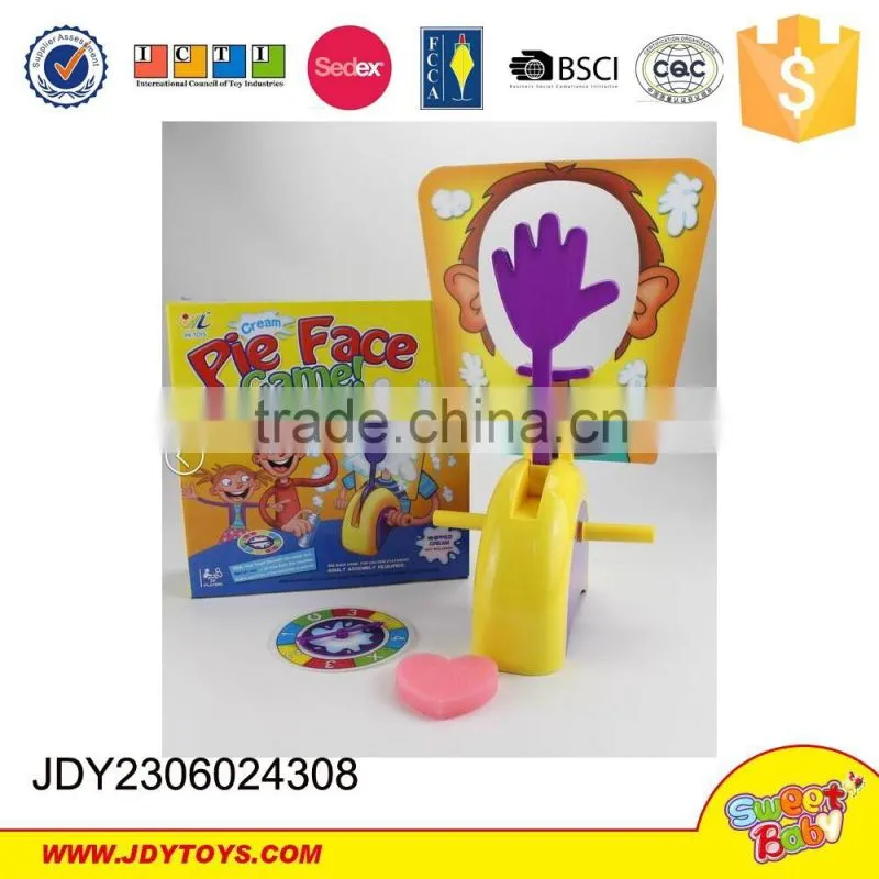 2015 New pie face kids play toy set chinese kids games