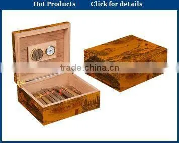 premier black square wood humidor box for sale