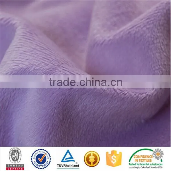 100 polyester knitted tricot brushed lint brush fabric