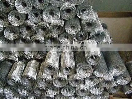 ISO9001 galvanized expanded brick mesh