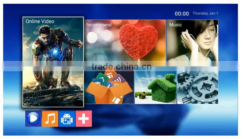 Android 5.0 OS streaming tv box with UHD 4K 60fps, 1G+8G 2.4G Wifi ,pre-installed of Kodi and many add-ons porn videos
