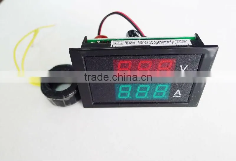 Dc Digital Ammeter And Voltmeter AC 80/ 300V 100A Dual Display LED Volt Amp Meter