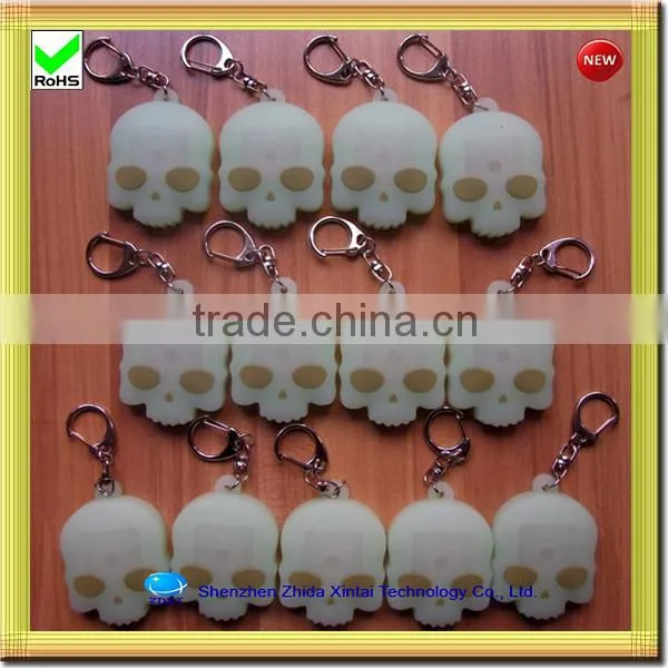 football shape silicone rubber led cheap keychains in bulk