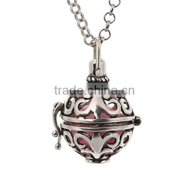 Vintage essential oil diffuser necklace pendant jewelry