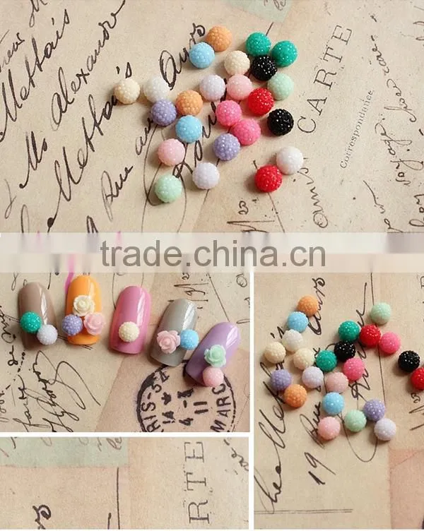 Easam 7mm 12 Colors small Hydrangea resin nail art decoration 3D