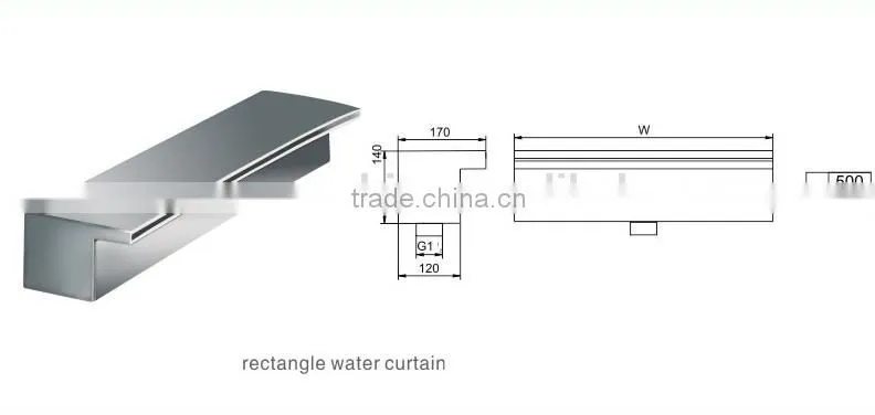 1m with lighting decoration indoor wall waterfall